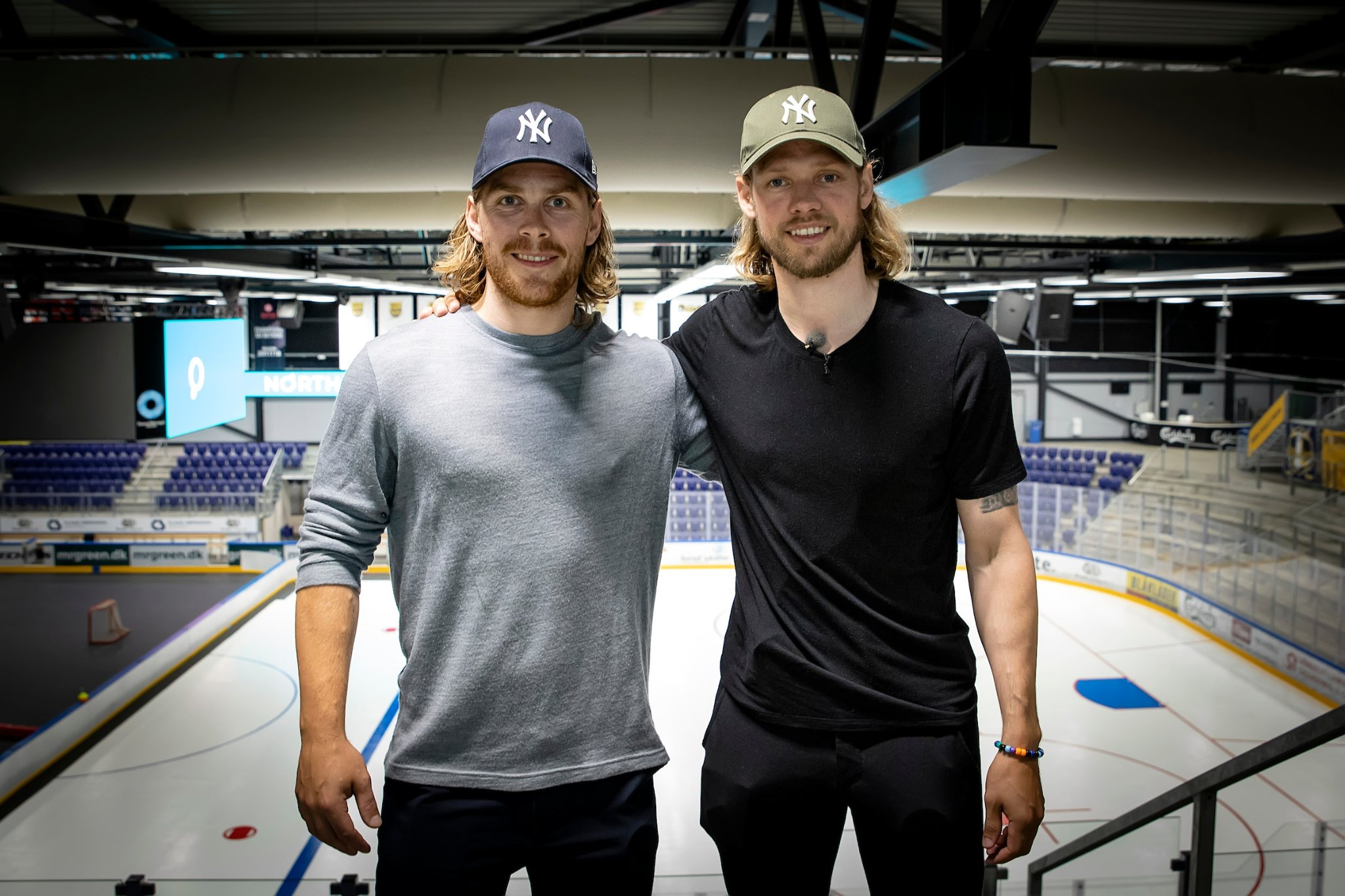 Genforenet på hjemmebanen: Sune Hjulmand og Philip Larsen spiller begge for barndomsklubben i den kommende sæson og drømmer om DM-guld.  (Foto: Niels Husted)