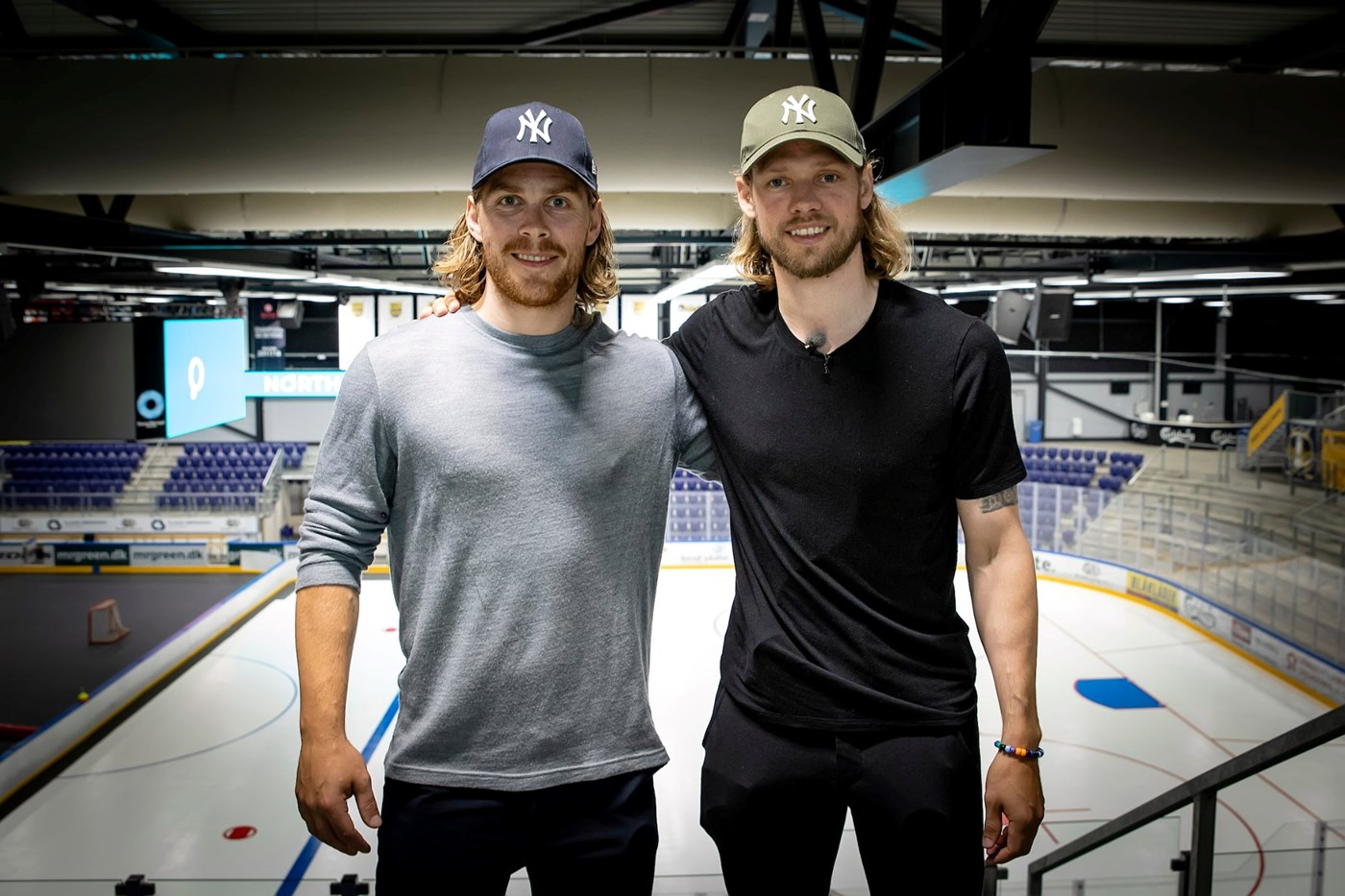 Genforenet på hjemmebanen: Sune Hjulmand og Philip Larsen spiller begge for barndomsklubben i den kommende sæson og drømmer om DM-guld.  (Foto: Niels Husted)