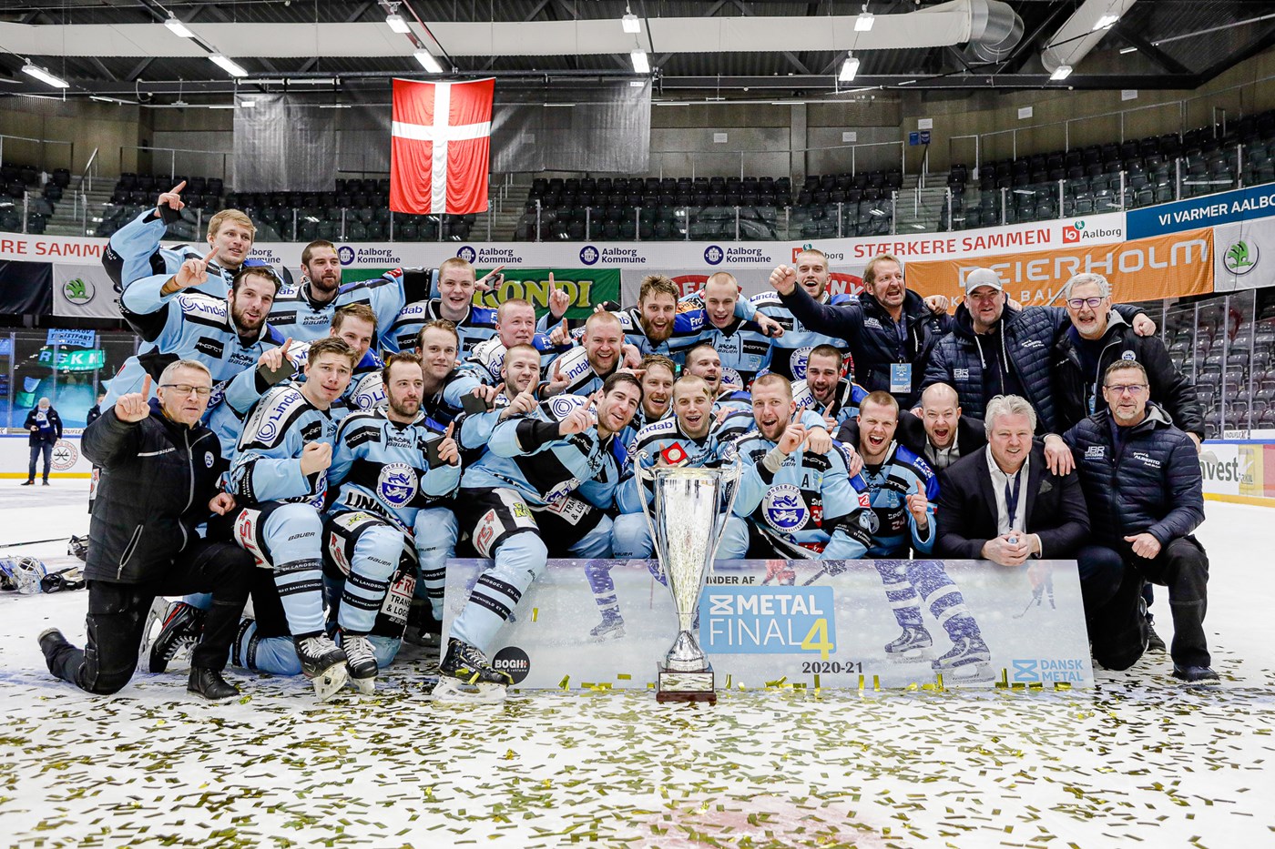 SønderjyskE vandt finalen i fjor i en tom arena i Aalborg