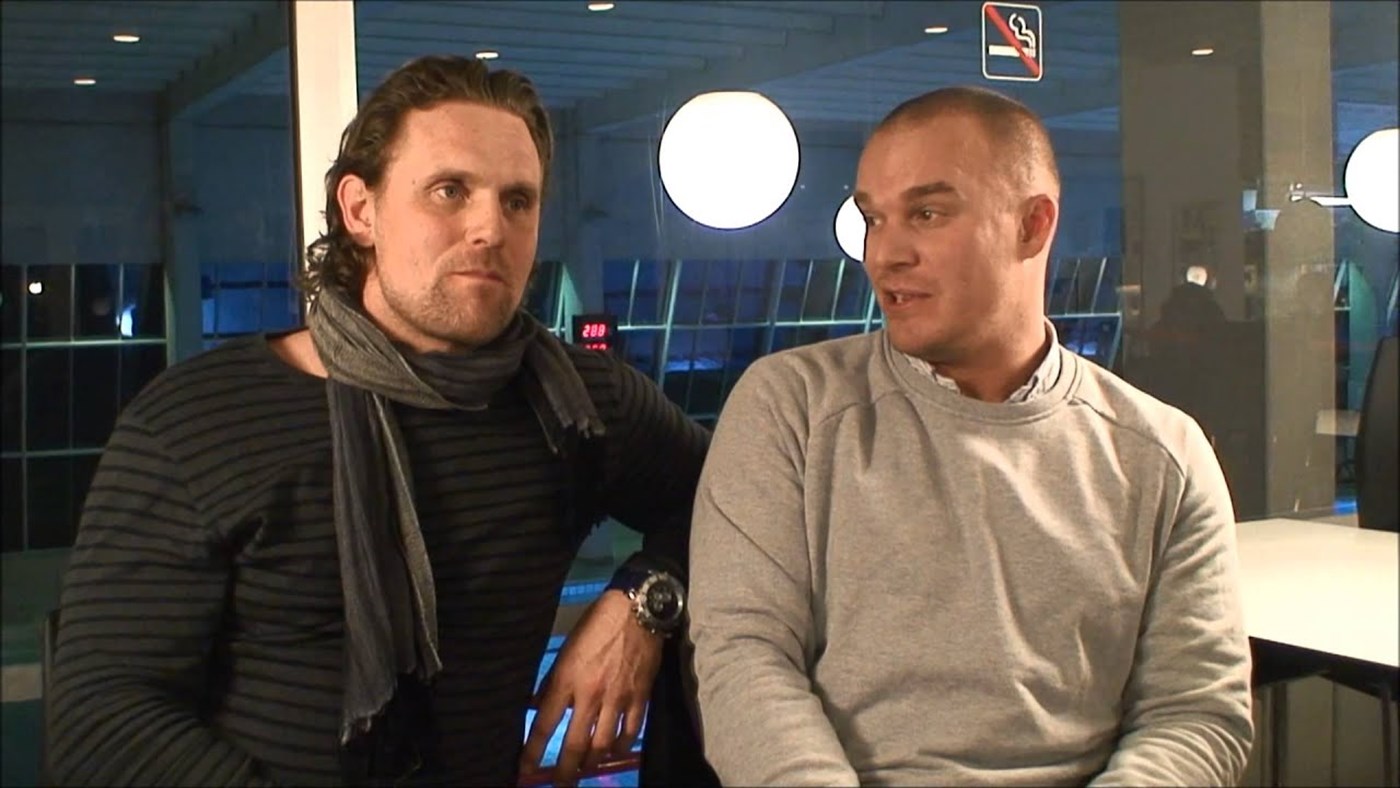 Nicolas Mini Monberg havde næse for mål gennem hele karrieren. Her ses i selskab med en anden Rungsted-legende, Nicolai Clausen. 