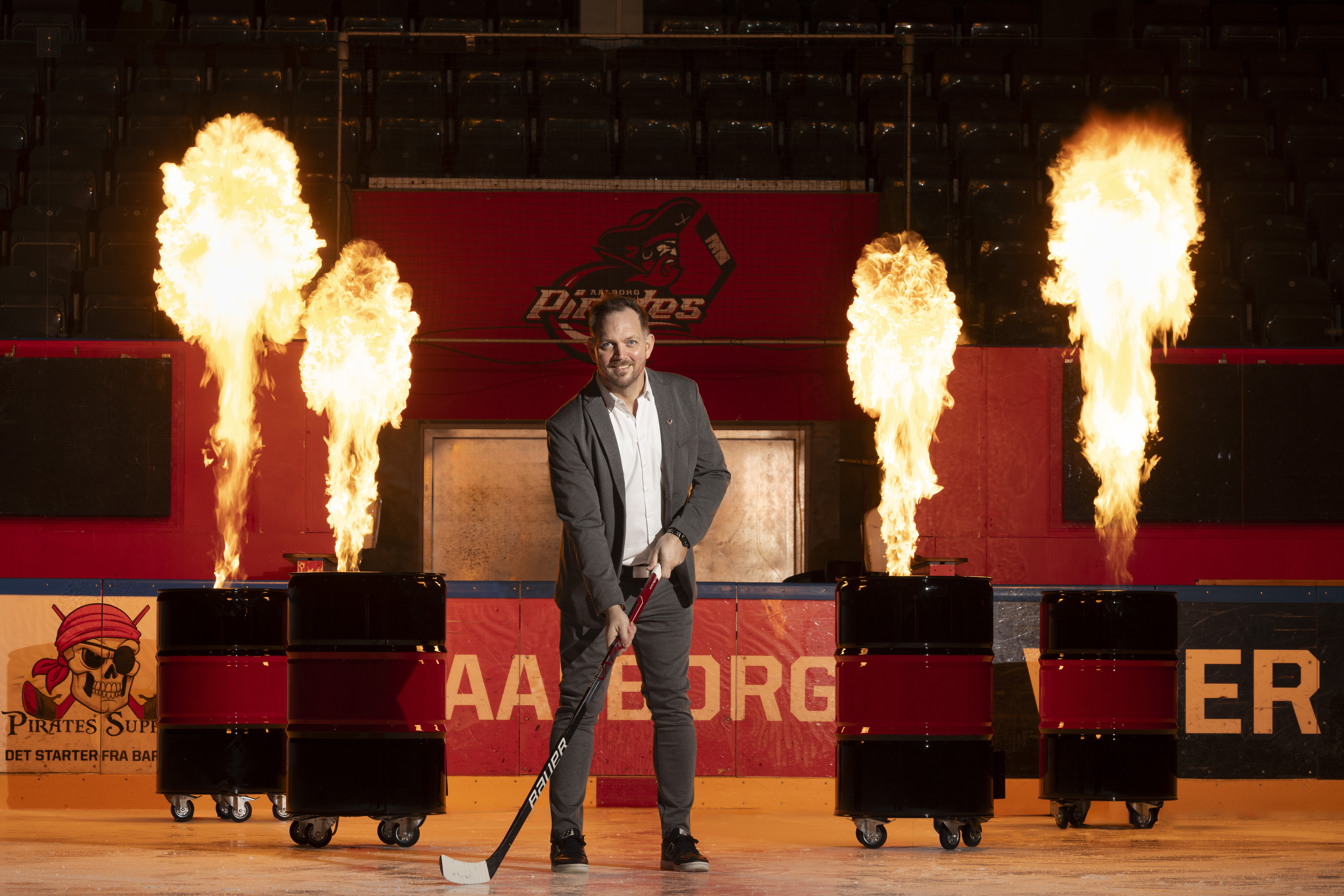 Pressebillede: Martin Grønning skal fyre op under Aalborg Pirates Foto: ZoeMe