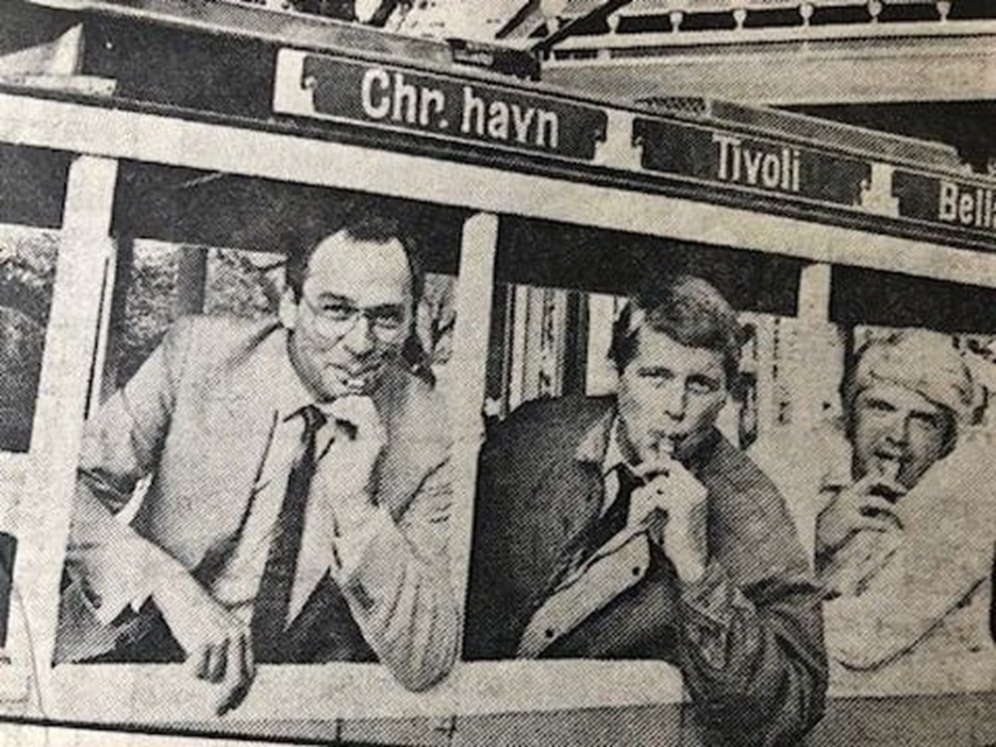 De pifter i Tivoli i 1986: Fra venstre årets ishockeydommer Søren Simonsen og håndbolddommerne Per Godsk Jørgensen og Ole Christensen.